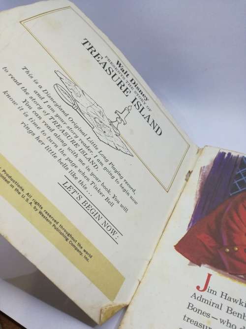 Disney Treasure Island book with record!
