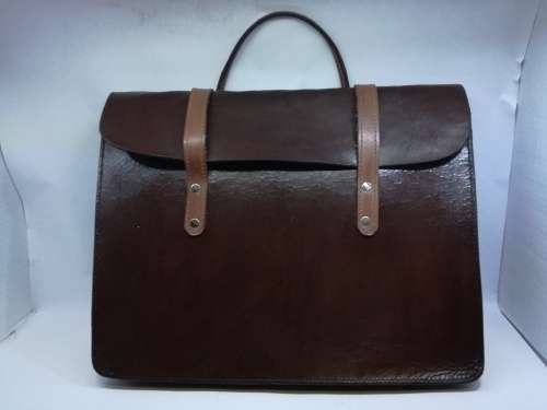 Leather sheet music carry case