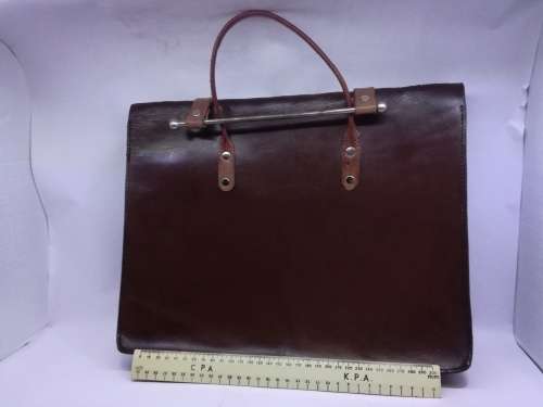 Leather sheet music carry case