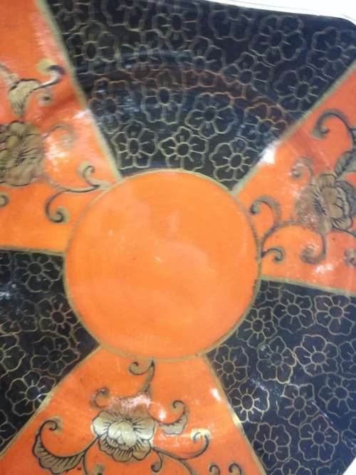 Unmarked orange and black trio