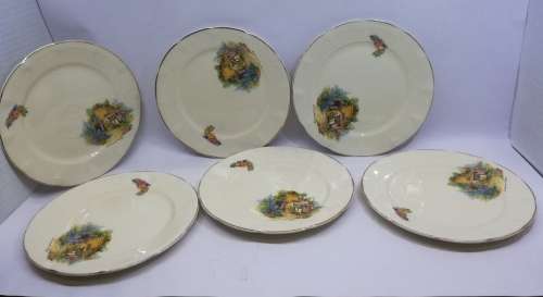 Royal Art side/cake plates x 6