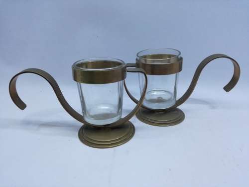 Pair of tea lite holders