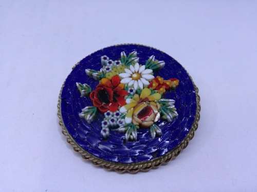 A Stunning Micro Mosaic Brooch