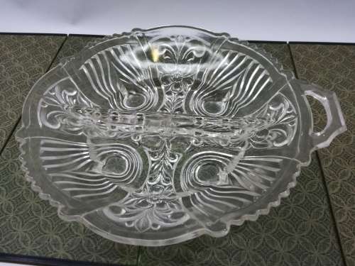 Pretty pressed glass bowl