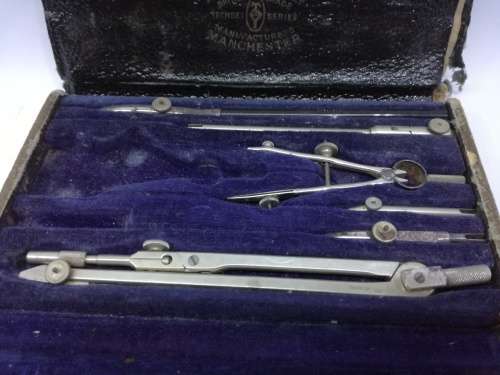 Antique 19C A G Thornton Ltd. Techset series Drawing Set