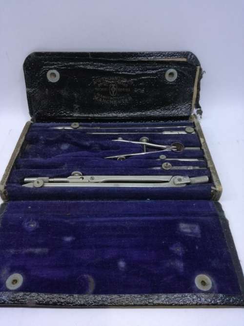 Antique 19C A G Thornton Ltd. Techset series Drawing Set