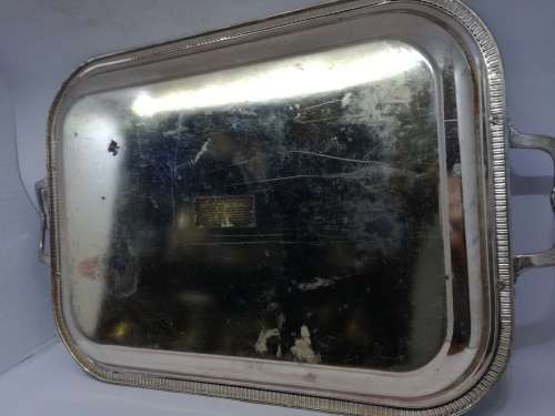 Silver plated tray