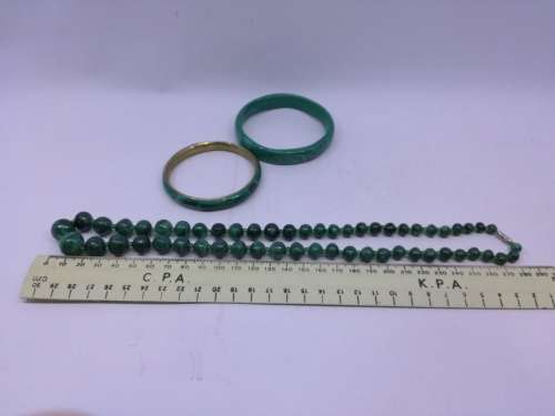 Malachite jewelry