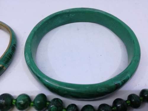 Malachite jewelry