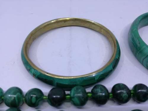 Malachite jewelry