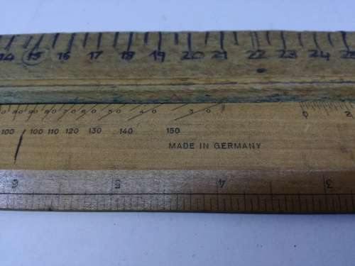 Wooden rulers