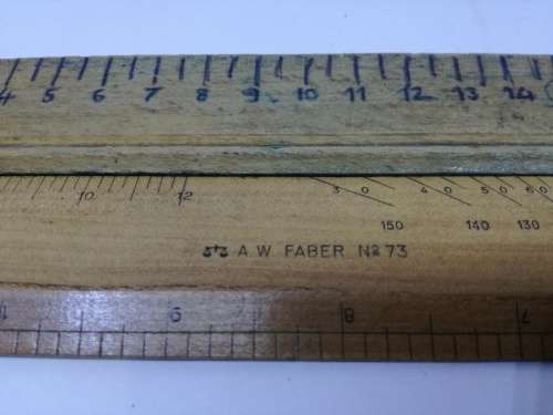 Wooden rulers