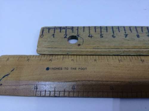 Wooden rulers