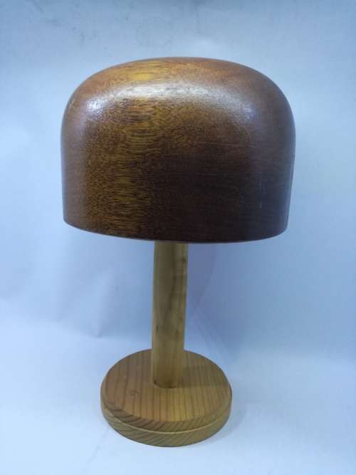 Vintage wooden hat makers stand
