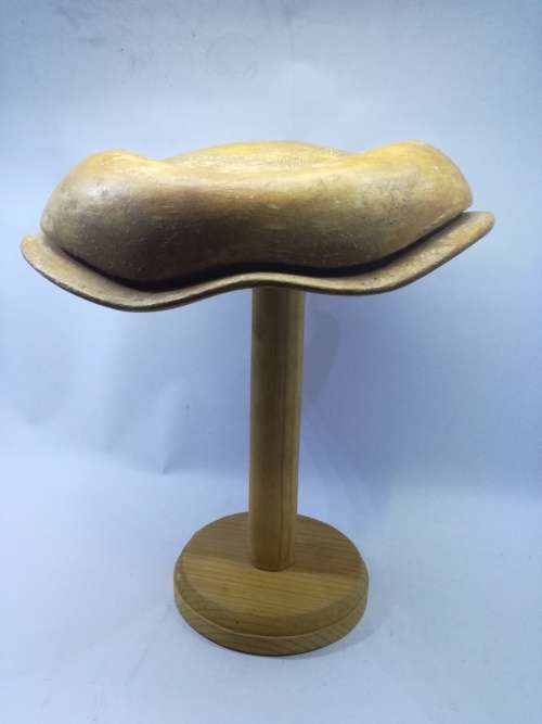 Vintage wooden hat makers stand