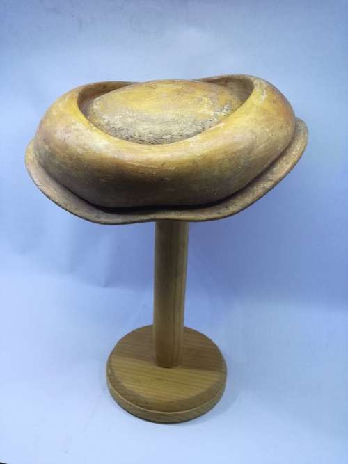 Vintage wooden hat makers stand