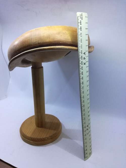 Vintage wooden hat makers stand