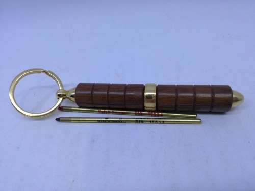 Wooden pen keyring