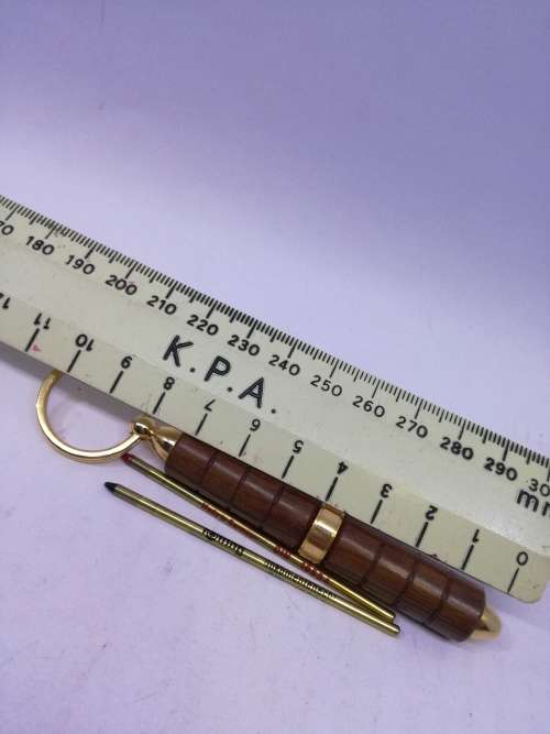 Wooden pen keyring