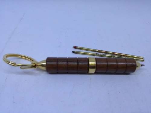Wooden pen keyring