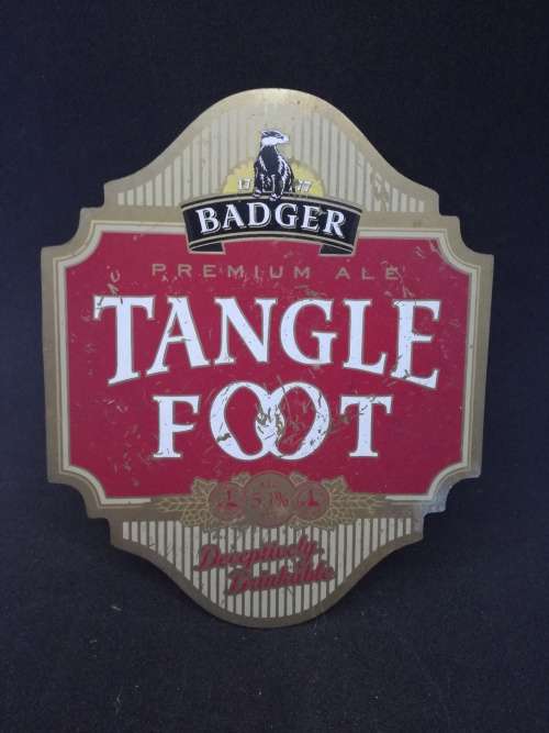 Vintage brass  Pump Clip (Draft Beer) Metal Badge Sign