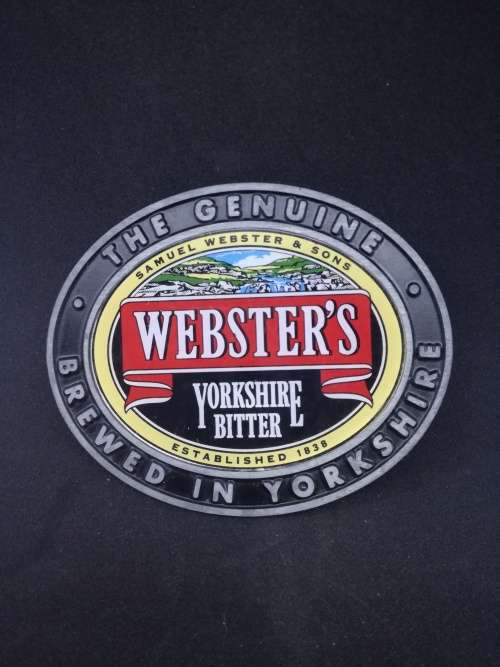 Vintage WEBSTER'S YORKSHIRE BITTER VINTAGE  BEER PUMP SIGN