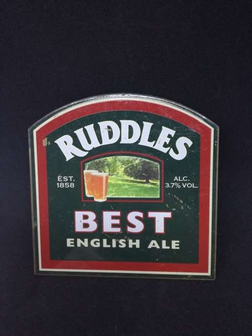 Vintage Ruddles Brewery  VINTAGE  BEER PUMP SIGN
