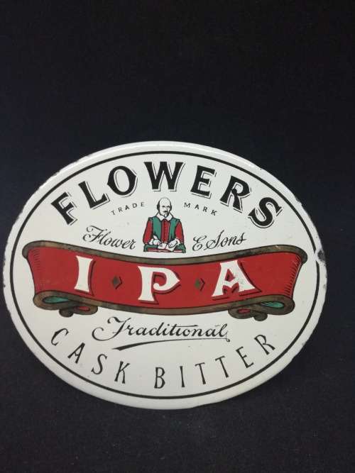 Vintage Flowers IPA Draught Beer Badge / Bar Pull Badge