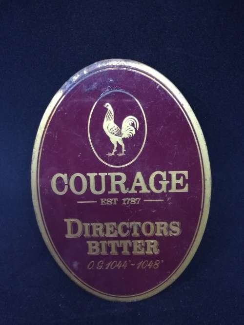 Vintage Courage Directors Bitter beer Tap Sign Knob Handle Topper