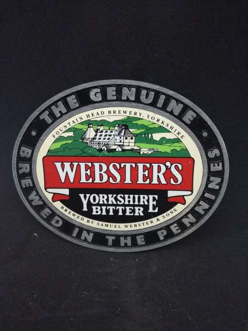 Vintage WEBSTER`S YORKSHIRE BITTER beer Tap Sign Knob Handle Topper