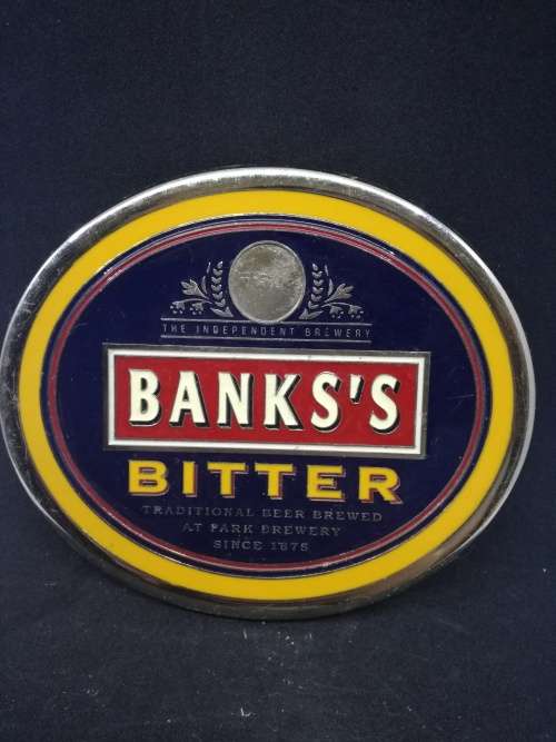 Vintage Banks`s Bitter  - Metal Pump Clip