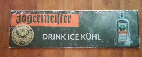 Jagermeister Black & Orange Logo Bar Mat