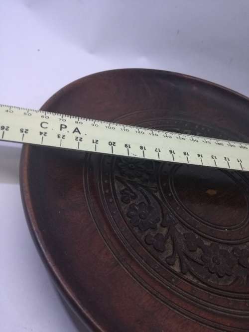 Wooden plate - carved