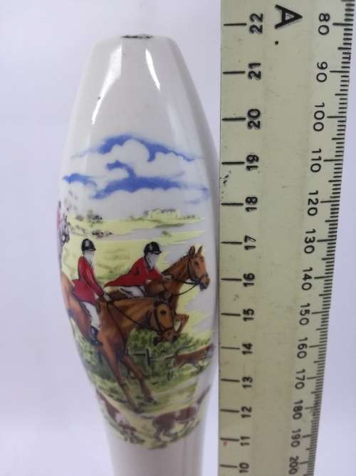 Hunting scene Draft Beer pull/handle - Ceramic