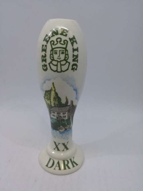 Greene Kings dark Draft Beer pull/handle - Ceramic