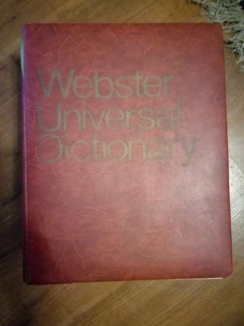 VINTAGE c1968 WEBSTER UNIVERSAL DICTIONARY - INTERNATIONAL EDITION - RARE