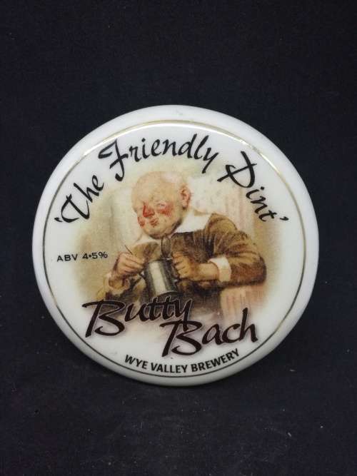 Butty Bach tap sign - The friendly pint - Porcelain