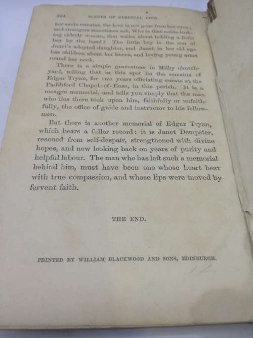 Antique Eliot`s scenes of a clerical life - 2nd edition