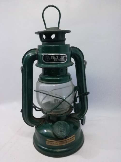 Peace-light oil lamp- The original - green