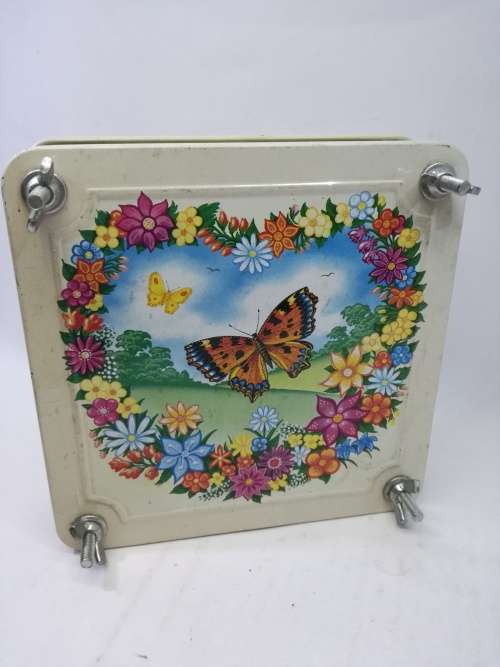 Vintage tin flower press - Made in England