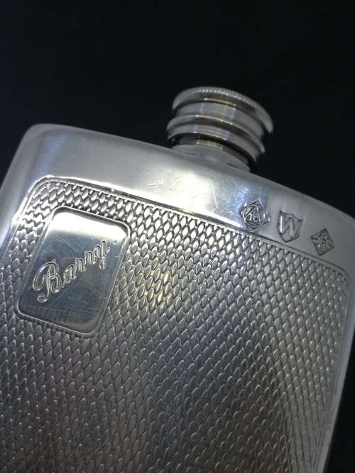 Vintage hip flask with makers marks!