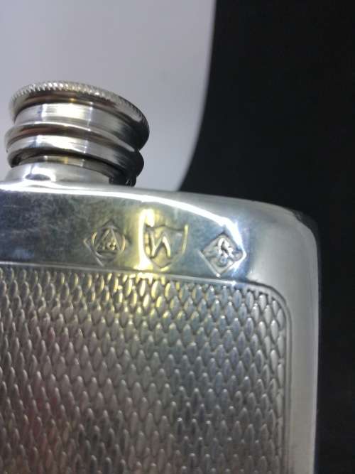 Vintage hip flask with makers marks!