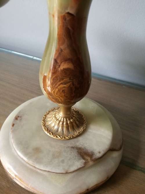 Vintage Brass and Marble Scales of Justice