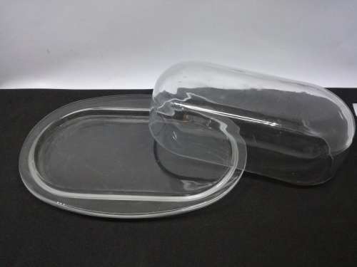 Domed butter dish.