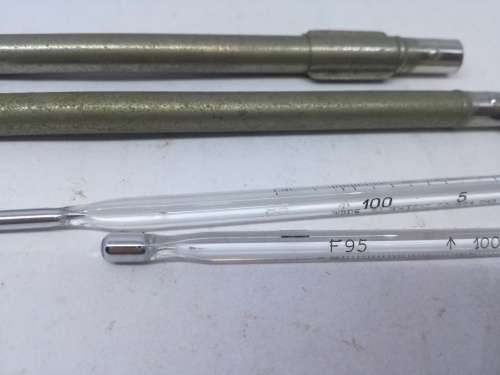 Old  Thermometers in cases