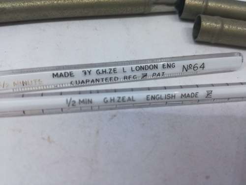 Old  Thermometers in cases