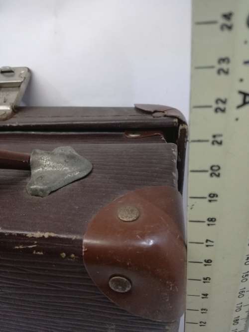 Old brown Cardboard suitcase