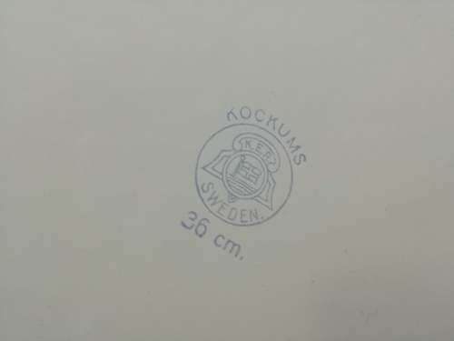 Kockums Enamel bed pan 36cm