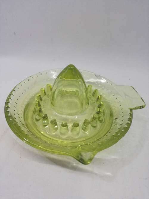 Glass juicer - note the chip - still usable and pretty!
