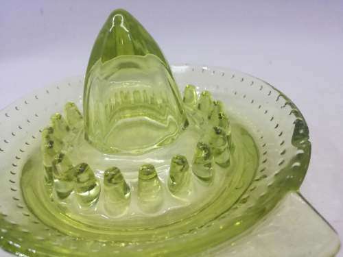 Glass juicer - note the chip - still usable and pretty!